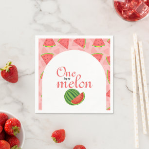 Eine in einem Melon Watermelon Serviette