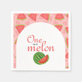 Eine in einem Melon Watermelon Serviette