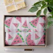 Eine in einem Melon Watermelon Slices & Pink Strip Seidenpapier (Geschenk)