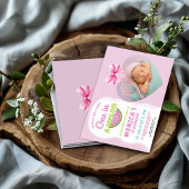 Eine in einem Melon - Watermelon Thema 1. Geburtst Einladung