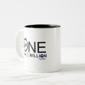 Eine in einer halben Million - zweiteilige Kaffee- Zweifarbige Tasse (Vorderseite Links)