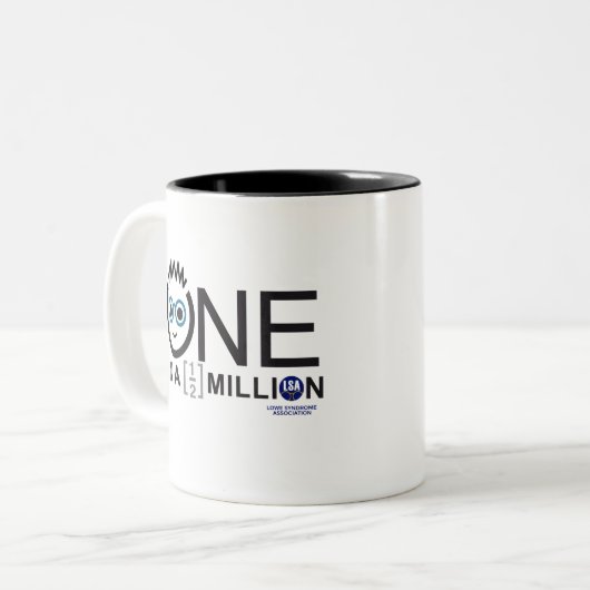 Eine in einer halben Million - zweiteilige Kaffee- Zweifarbige Tasse (Vorderseite Links)