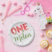 Eine in einer Mellon-Papierplatte Pappteller (Party)