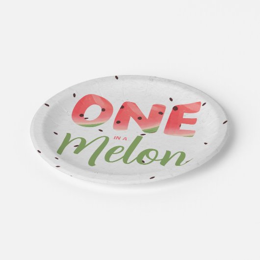 Eine in einer Mellon-Papierplatte Pappteller (Schrägansicht)