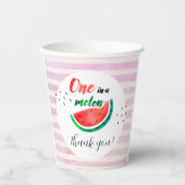 Eine in einer Melon-Birthday-Papiertasse Pappbecher (Vorderseite)