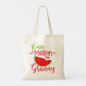 Eine in einer Melon Granny Watermelon Familie Gebu Tragetasche (Rückseite)