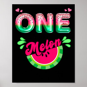 Eine in einer Melon-Mama-Outfit-Geburtstags-Matchi Poster