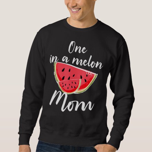 Eine in einer Melon Mama Waterlemon Sommerferien M Sweatshirt (Vorderseite)