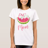 Eine in einer Melon-Mama Watermelon Shirt für Frau (Vorderseite)