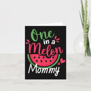 Eine in einer Melon Mommy 1. Geburtstag Sommerfami Karte