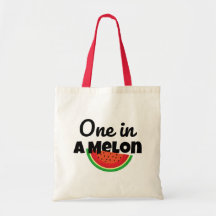 Eine in einer Melon Tote Tasche: Perfekt für Somme
