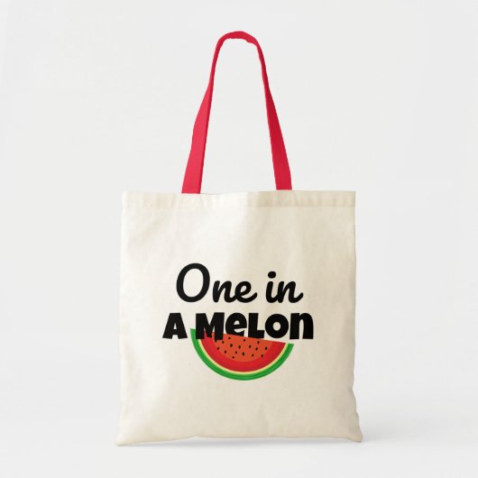 Eine in einer Melon Tote Tasche: Perfekt für Somme Tragetasche (Vorne)