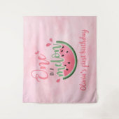 Eine in einer Melon Wassermelone Wasserfarbe 1. Ge Wandteppich (Vorderseite)