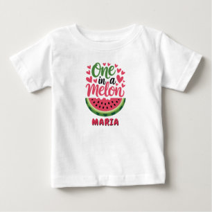 Eine in einer Melone Geburtstags-T-Shirt Benutze Baby T-shirt