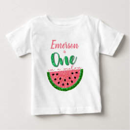Eine in einer Melone, Watermelon-Ramper zum ersten Baby T-shirt