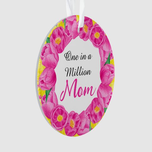 Eine in einer Million Mamas rosa 1-Foto Ornament (Vorderseite)