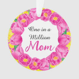 Eine in einer Million Mamas rosa 1-Foto Ornament