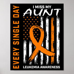 Eine in Erinnerung an Tante Leukämie Bewusstsein A Poster