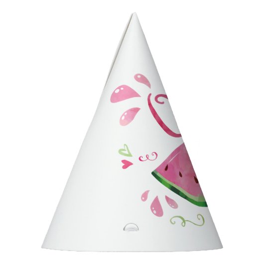 Eine in Melon 1. Geburtstag Partyhütchen (Links)