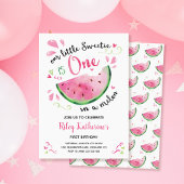 Eine in Melon 1. Geburtstag Wassermelone Einladung