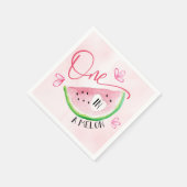 Eine in Melon Birthday Watermelon Serviette (Ecke)