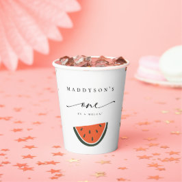 Eine in Melon erste Geburtstagsparty  Pappbecher