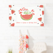 Eine in Melon First Birthday Watermelon Banner (Insitu)