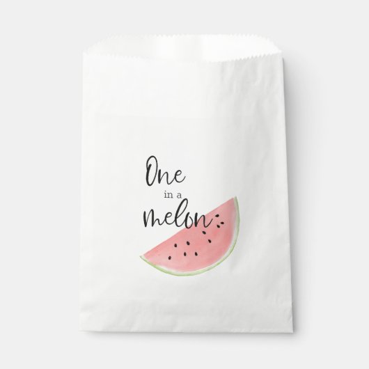 Eine in Melon Gastgeschenk Bags Geschenktütchen (Vorderseite)