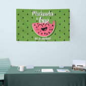 Eine in Melon Niedlich Watermelon Green zum Geburt Banner (Messeveranstaltung)