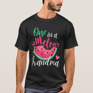 Eine in Melon Oma Birthday Party Matching Fam T-Shirt