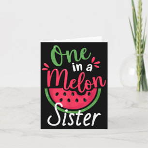 Eine in Melon Schwester 1. Geburtstagssfamilie m Karte