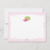 Eine in Melon Watermelon Danke-Card Einladung (Rückseite)