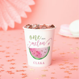Eine in Melon Watermelon Pappbecher