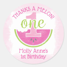 Eine in Melon Watermelon Vielen Dank Sticker