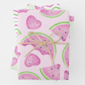 Eine in Melon Watermelon Wrapping Paper Sheets Geschenkpapier Set (Beispiel)