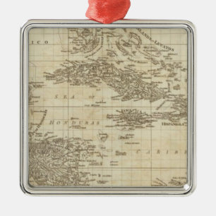 Eine Indexkarte Silbernes Ornament