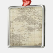 Eine Indexkarte Silbernes Ornament (Links)