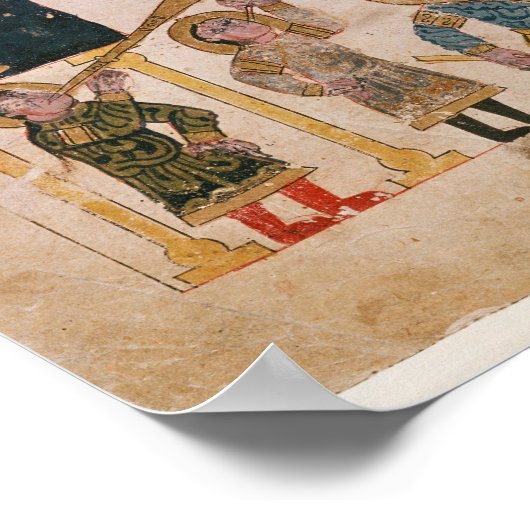 Eine indische astrologische Grafik Poster (Ecke)