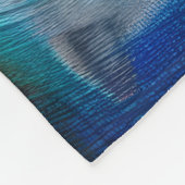 Eine indische Indianerin und ihr treuer Wolfskamer Fleecedecke (Ecke)