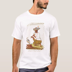 Eine indische Schlange Charmer mit einer Kobra, au T-Shirt