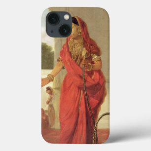 Eine indische Tänzerin mit einer Huka, 1772 (Öl an iPhone 13 Hülle