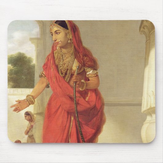 Eine indische Tänzerin mit einer Huka, 1772 (Öl an Mousepad (Vorne)