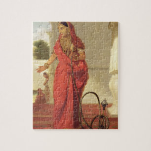 Eine indische Tänzerin mit einer Huka, 1772 (Öl Puzzle