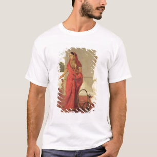Eine indische Tänzerin mit einer Huka, 1772 (Öl T-Shirt