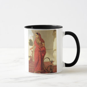 Eine indische Tänzerin mit einer Huka, 1772 (Öl  Tasse