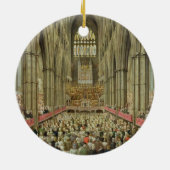 Eine Innenansicht von Westminster Abbey auf dem Keramikornament (Hinten)