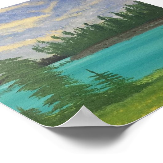 Eine Insel im Inselsee Poster (Ecke)