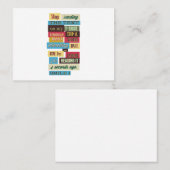 Eine inspirierend Meldung Visitenkarte (Vorne/Hinten)