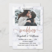 Eine inspirierende Hochzeit mit einem Foto Einladung (Vorderseite)