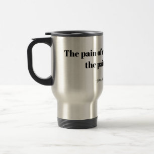 Eine inspirierende Tasse für Läufer mit Reiseforma
